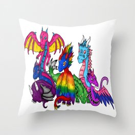 Unlesh your inner dragon Throw Pillow