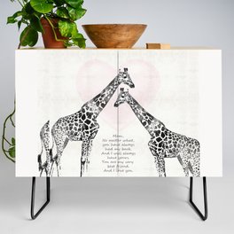 Mom Has Your Back - Mother Love Art Credenza