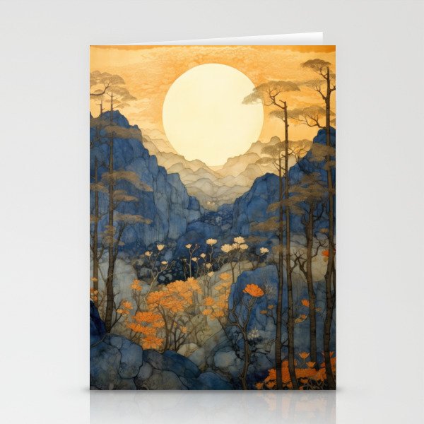 Sunrise Over A Valley Stationery Cards