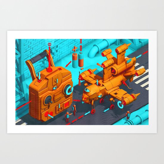 Drone Site Art Print