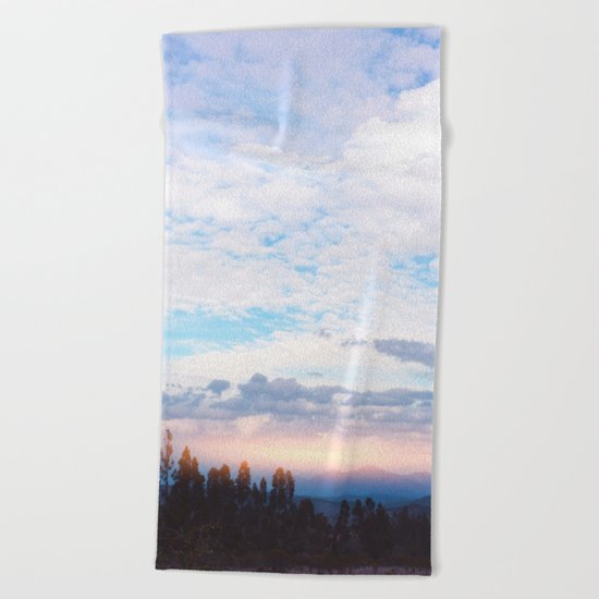 Landscape & Clouds Beach Towel