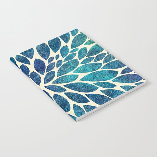 Petal Burst - Turquoise Notebook