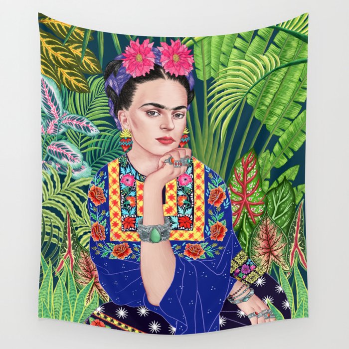 Frida kahlo wall tapestry clearance