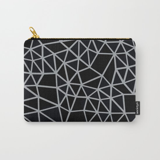 Segment Grey and Black Carry-All Pouch