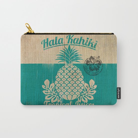 Hala Kahiki Juice Stand wooden board. Carry-All Pouch