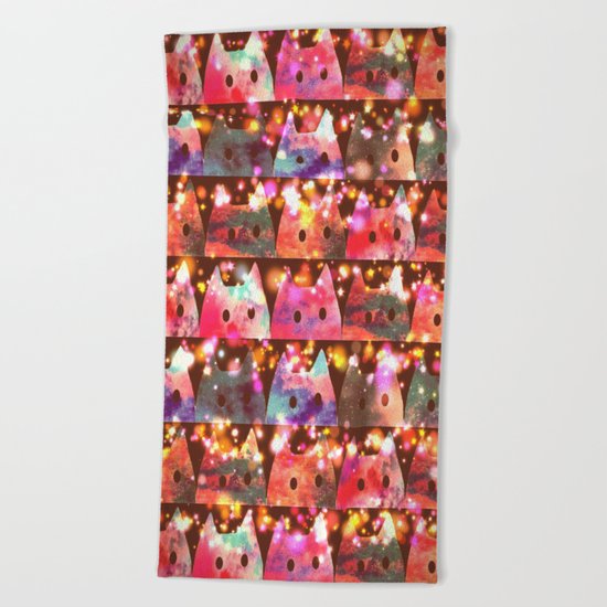 gorgeous cats-309 Beach Towel