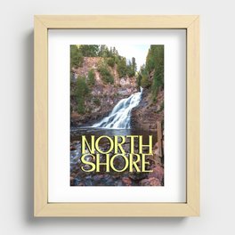North Shore Waterfall | Minnesota Recessed Framed Print