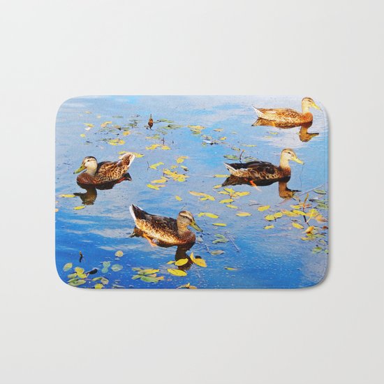 Ducks on a Pond Bath Mat