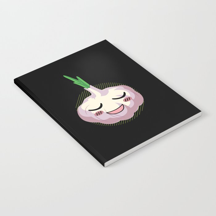Garlic Kawaii Garlic Vegetable Cook Notebook