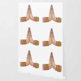 praying hands Wallpaper to Match Any Home's Decor | Society6