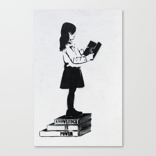 Knowledge is power Canvas Print
