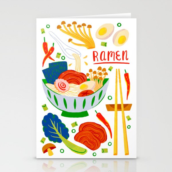 Ramen Noodles Stationery Cards