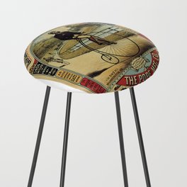 Columbia Bicycle Vintage Illustration Boston Counter Stool