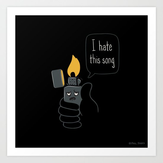 Mad Music Lighter Art Print