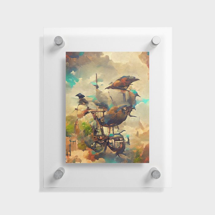Traveling Birds Floating Acrylic Print