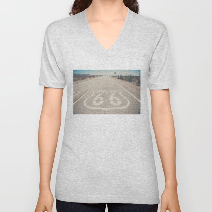 Route 66 ... V Neck T Shirt