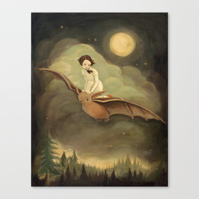 Flying By Night Canvas Print