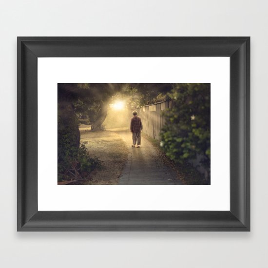 "It's time," he said. Framed Art Print