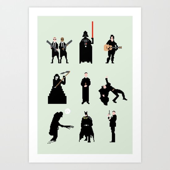 Men in Black Art Print