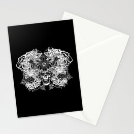 Japanese Dragon Skull Tattoo Stationery Card