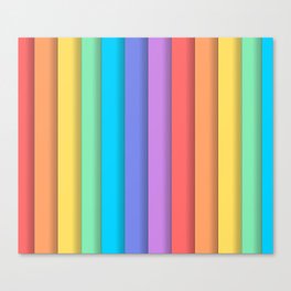 Rainbow stripes Canvas Print