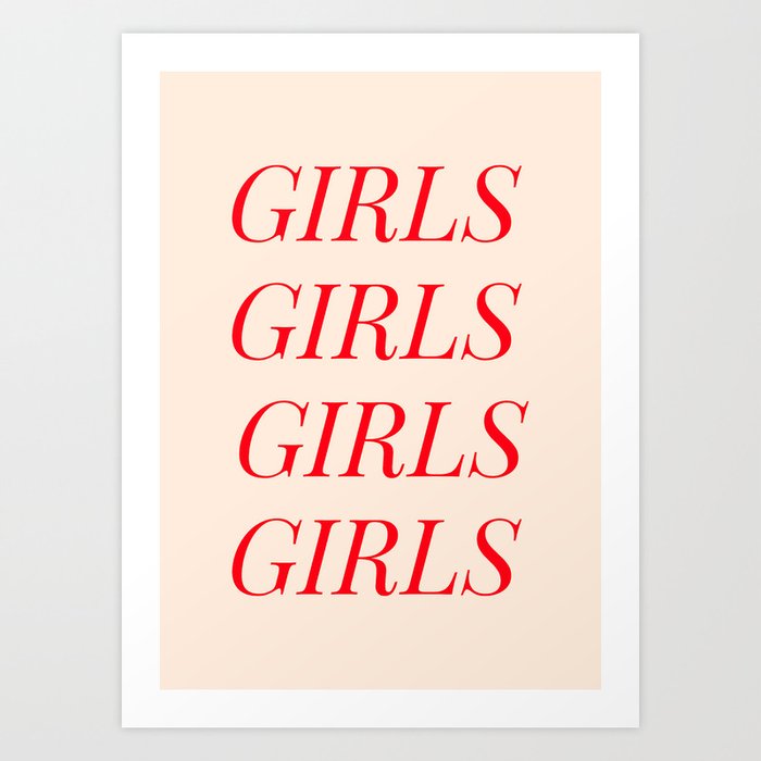 Girls  Art Print