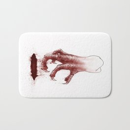 Tooth Claws Bath Mat | Digital, Illustration, Scary, Graphic Design 