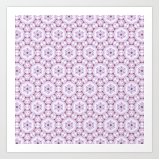 pink pearl pattern Art Print