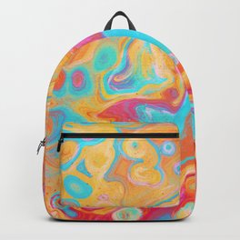Orange and Blue 001 Backpack