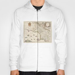 Vintage Map of Campania Italy (1662) Hoody
