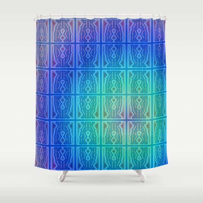 K - pattern Shower Curtain