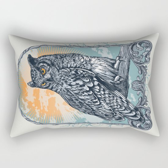 Twilight Owl Rectangular Pillow