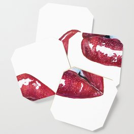 Red Lips Coaster