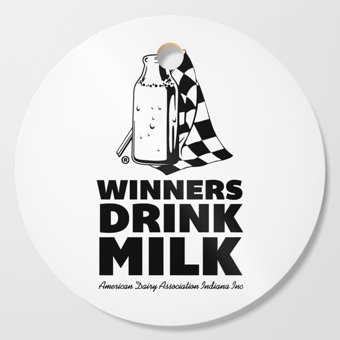 Winners Drink Milk Vertical Cutting Board