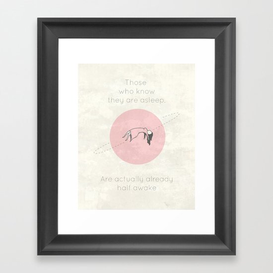 The Insomnia of Heisenberg Framed Art Print