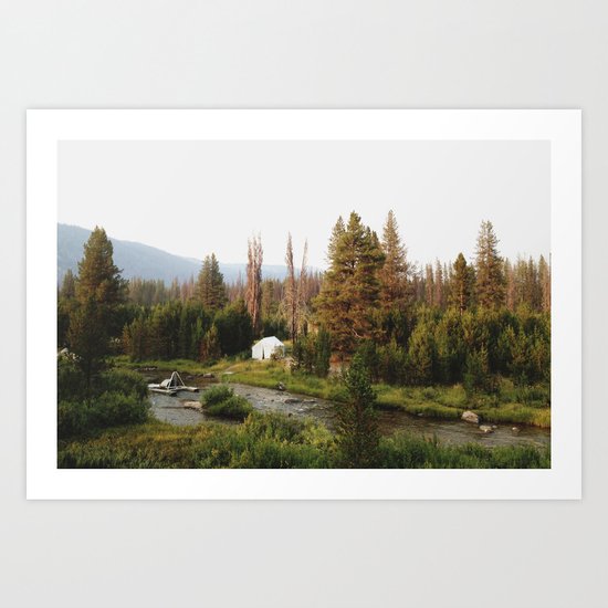 Idaho Camper Art Print