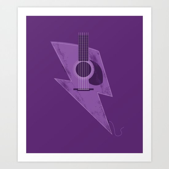 Electric - Acoustic Lightning Art Print