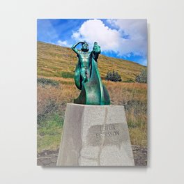 Eiríksstaðir Living Museum in West Iceland (1) Metal Print