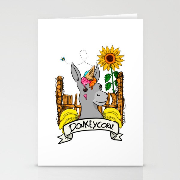 Donkeycorn Stationery Cards