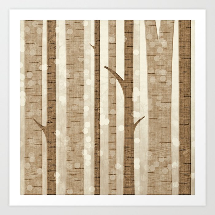 Tree Pattern Art Print