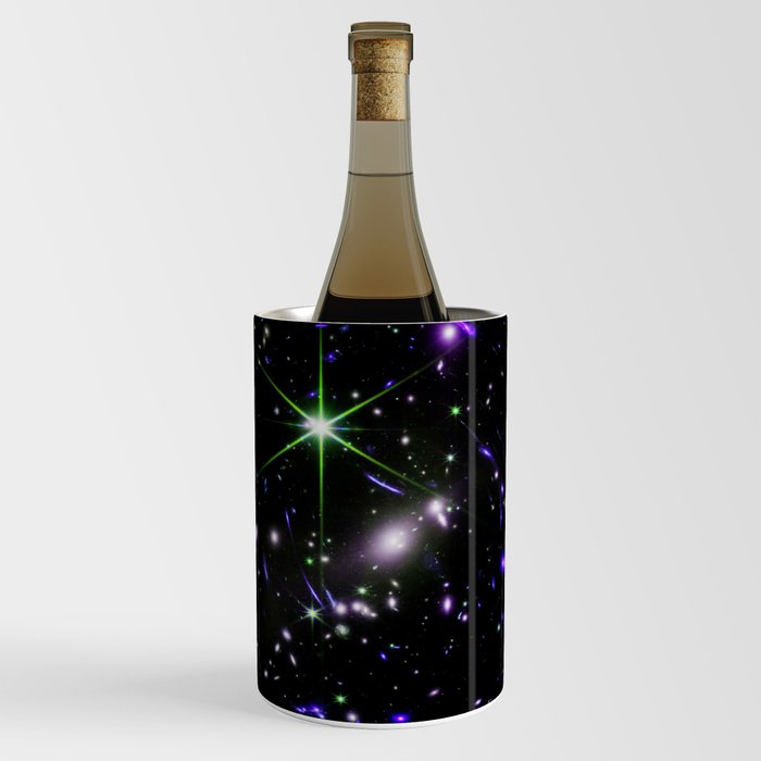 Galaxies of the Universe indigo blue green Wine Chiller