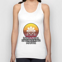 Industrial Engineering Major Colorful Sunset College Student Graphic Unisex Tank Top