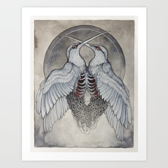 Coalesce art print Art Print