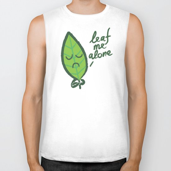 The introvert leaf Biker Tank