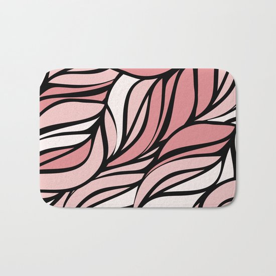 Coral seawing Bath Mat