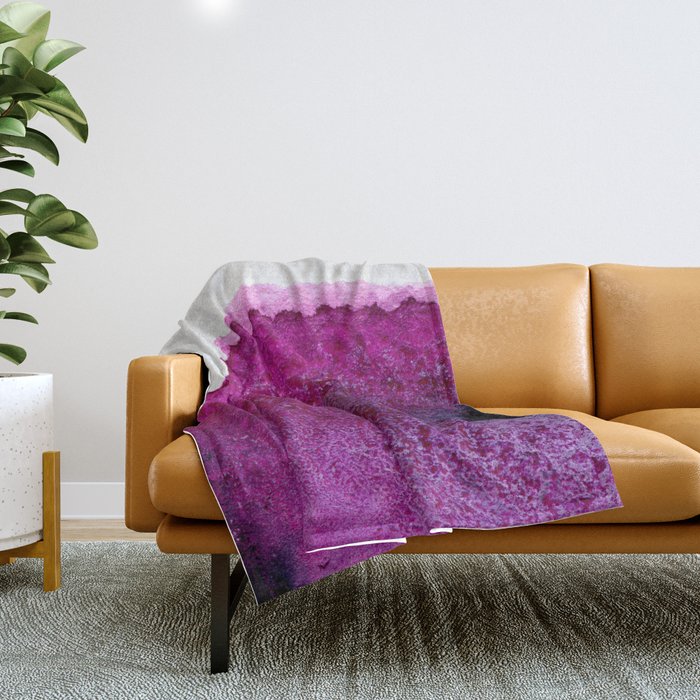 Purple Pink Throw Blanket by Paraschiv Society6