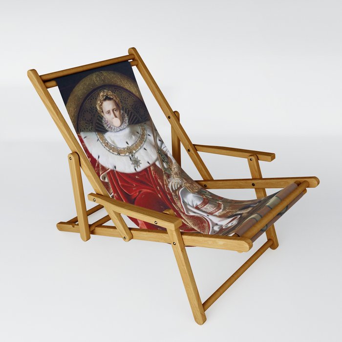 04_Vintage portrait with bubblegum Sling Chair