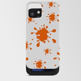 Splash Orange Stain iPhone Card Case