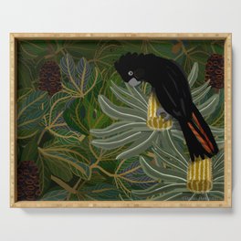Red Tailed Black Cockatoo 2023 Serving Tray