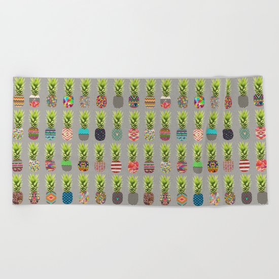 Pineapple Party Beach Towel